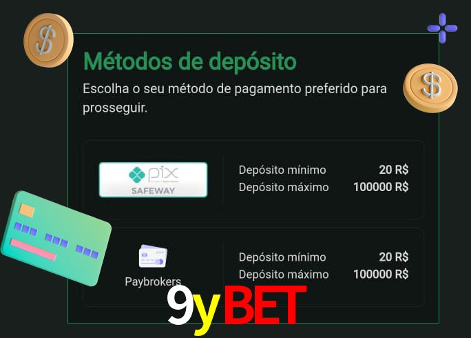 O cassino 9ybet oferece uma grande variedade de métodos de pagamento